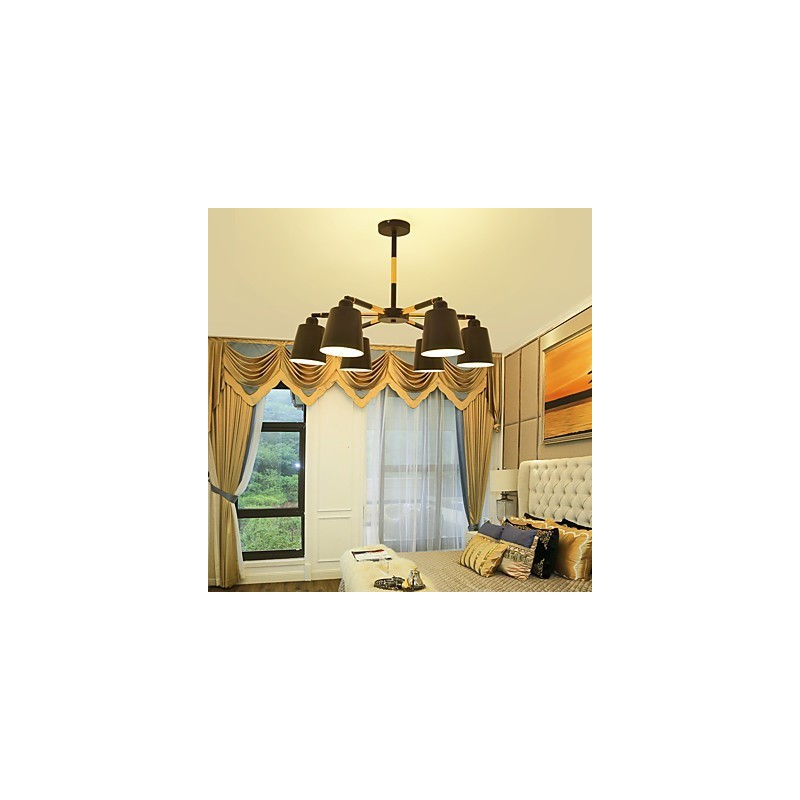 Pendant Light Traditional Classic Painting Feature for Mini Style Wood Bamboo