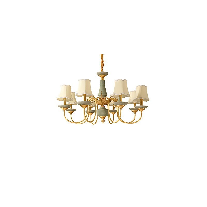 All Copper Chandelier Jade Decorative Chandelier KP8