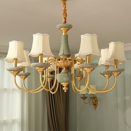 All Copper Chandelier Jade Decorative Chandelier KP8