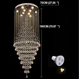 Contemporary Crystal Ceiling Pendant Light Modern Chandelier Home Hanging Lighting Chandelier Lamps Fixtures