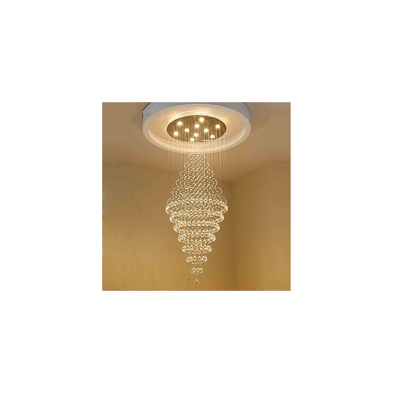 Contemporary Crystal Ceiling Pendant Light Modern Chandelier Home Hanging Lighting Chandelier Lamps Fixtures