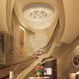 Contemporary Crystal Ceiling Pendant Light Modern Chandelier Home Hanging Lighting Chandelier Lamps Fixtures