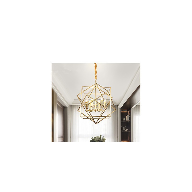 Lantern Brass Feature for Designers Metal Chandelier
