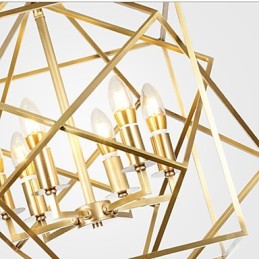 Lantern Brass Feature for Designers Metal Chandelier