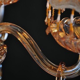 Chandelier Crystal Retro Glass 4 Light