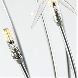 Modern Contemporary Chrome Feature for Mini Style Designers Metal Kids Chandelier