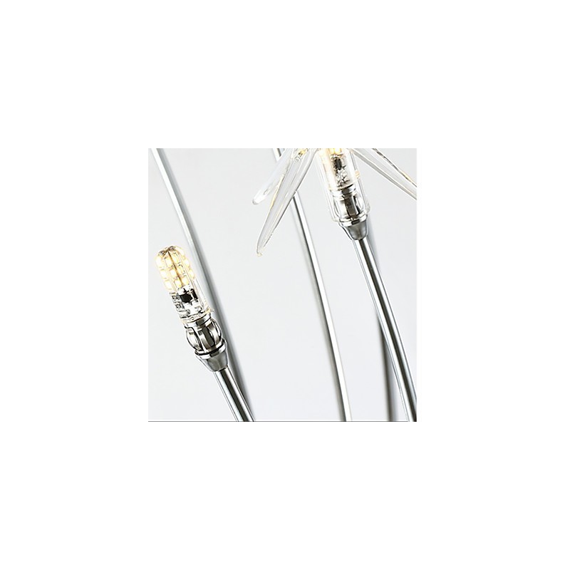 Modern Contemporary Chrome Feature for Mini Style Designers Metal Kids Chandelier