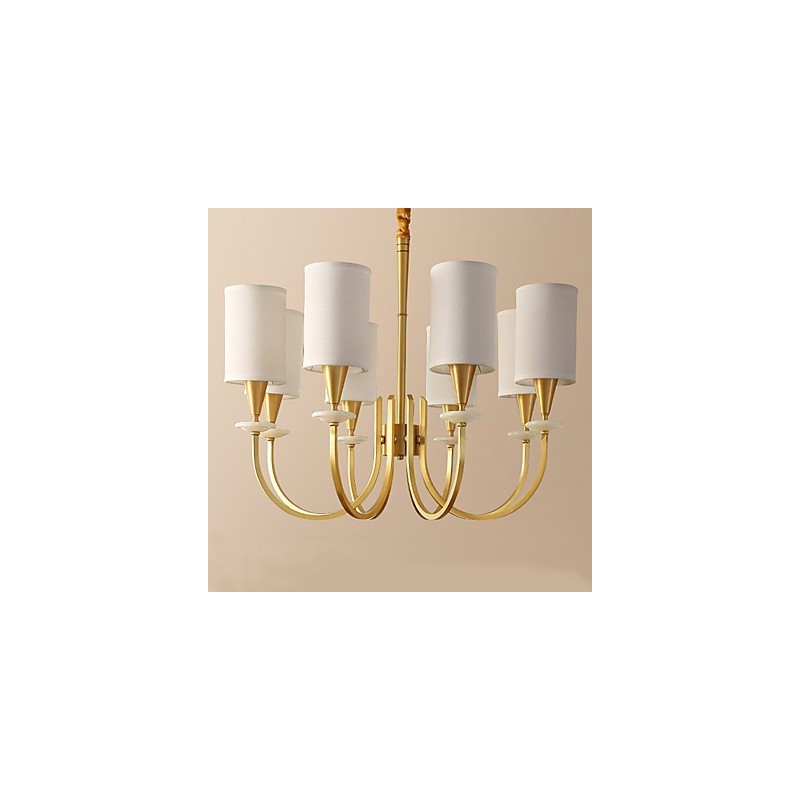 Pure Brass Chandelier Jade Decorative Chandelier