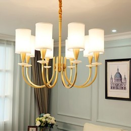 Pure Brass Chandelier Jade Decorative Chandelier