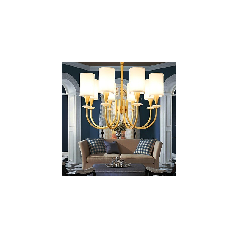 Pure Brass Chandelier Jade Decorative Chandelier