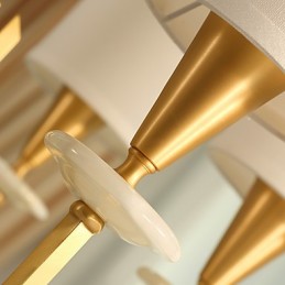 Pure Brass Chandelier Jade Decorative Chandelier