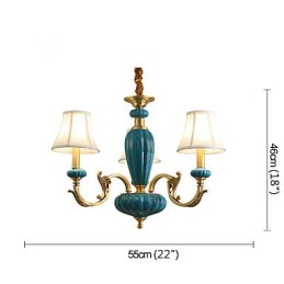 All Copper Chandelier Jade Decorative Chandelier OP