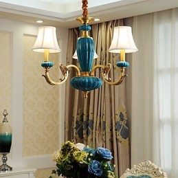 All Copper Chandelier Jade Decorative Chandelier OP