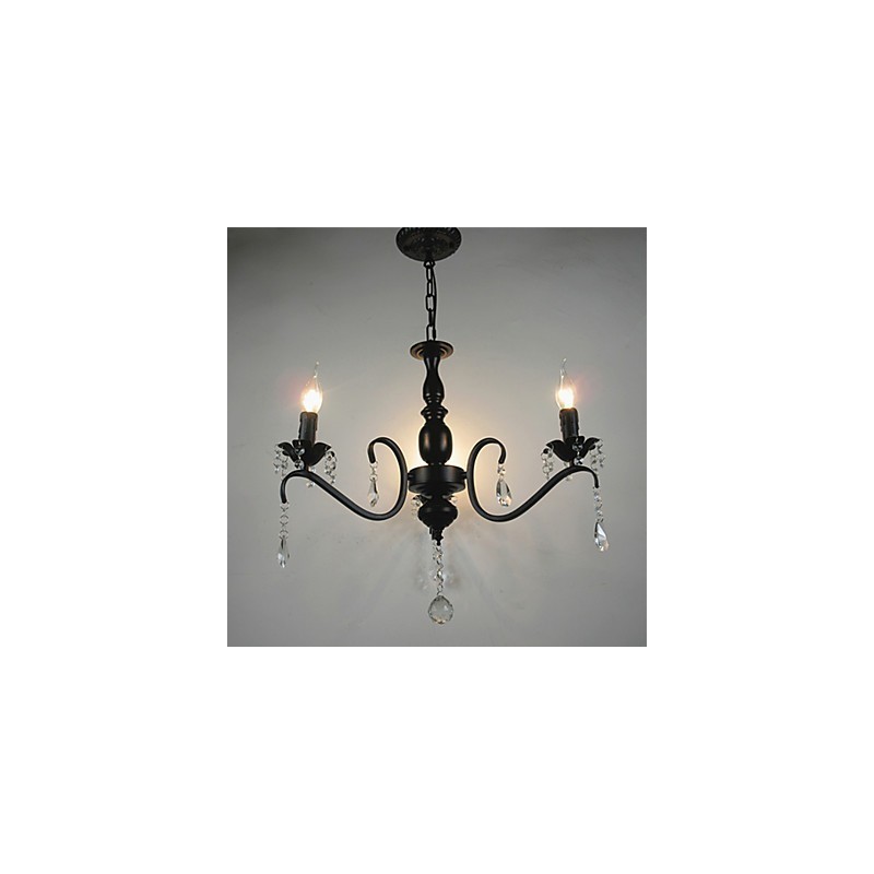 Crystal Chandelier European Style Wrought Iron Lamp Creative Candle Lamps And Lanterns