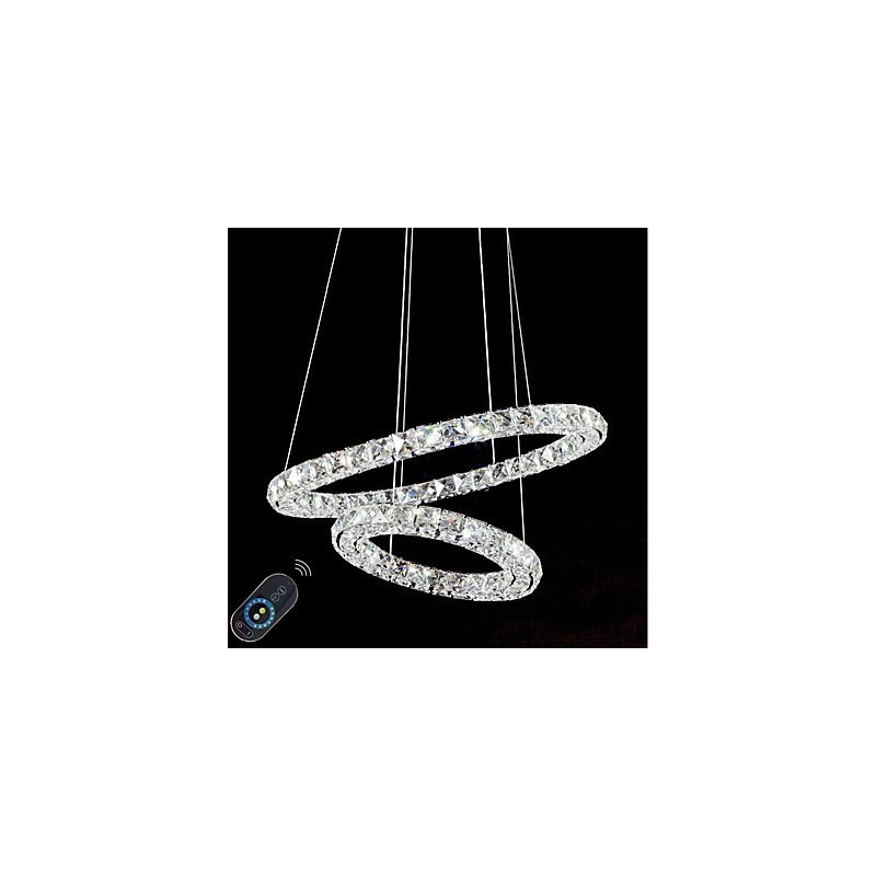 Crystal Chandelier Lights Indoor Pendant Light Ceiling Lamp Lighting Fixtures Dimmable with Remote Control