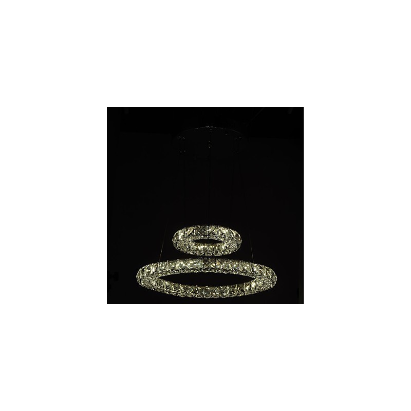 Crystal Chandelier Lights Indoor Pendant Light Ceiling Lamp Lighting Fixtures Dimmable with Remote Control