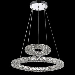 Crystal Chandelier Lights Indoor Pendant Light Ceiling Lamp Lighting Fixtures Dimmable with Remote Control