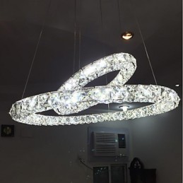 Crystal Chandelier Lights Indoor Pendant Light Ceiling Lamp Lighting Fixtures Dimmable with Remote Control