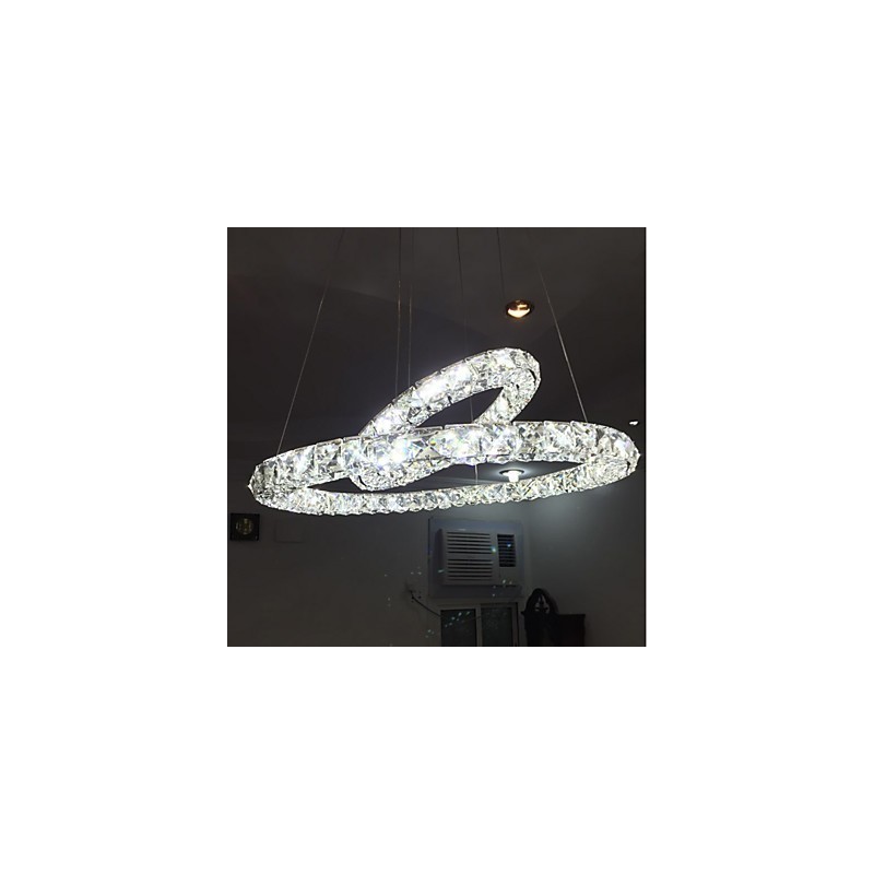 Crystal Chandelier Lights Indoor Pendant Light Ceiling Lamp Lighting Fixtures Dimmable with Remote Control