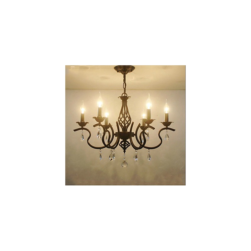 European Style Crystal Chandelier Dining Lights Simple Creative Candles Lamps And Lanterns Novelty Lightig