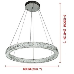 Dimmable Ring Ceiling Light Pendant Light Modern Chandelier Lighting Indoor Lamp with Remote Control