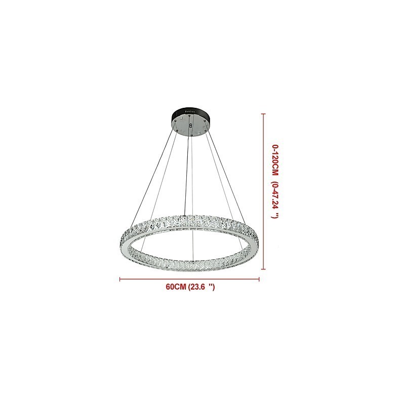 Dimmable Ring Ceiling Light Pendant Light Modern Chandelier Lighting Indoor Lamp with Remote Control