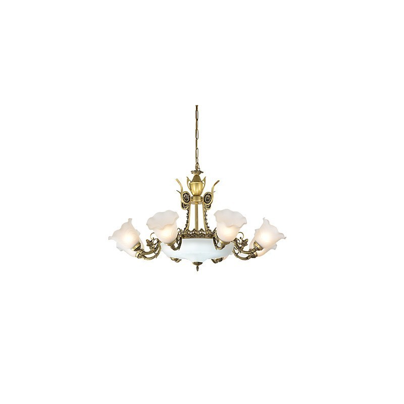 Traditional Classic Painting Feature for Mini Style Metal Chandelier