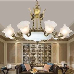 Traditional Classic Painting Feature for Mini Style Metal Chandelier