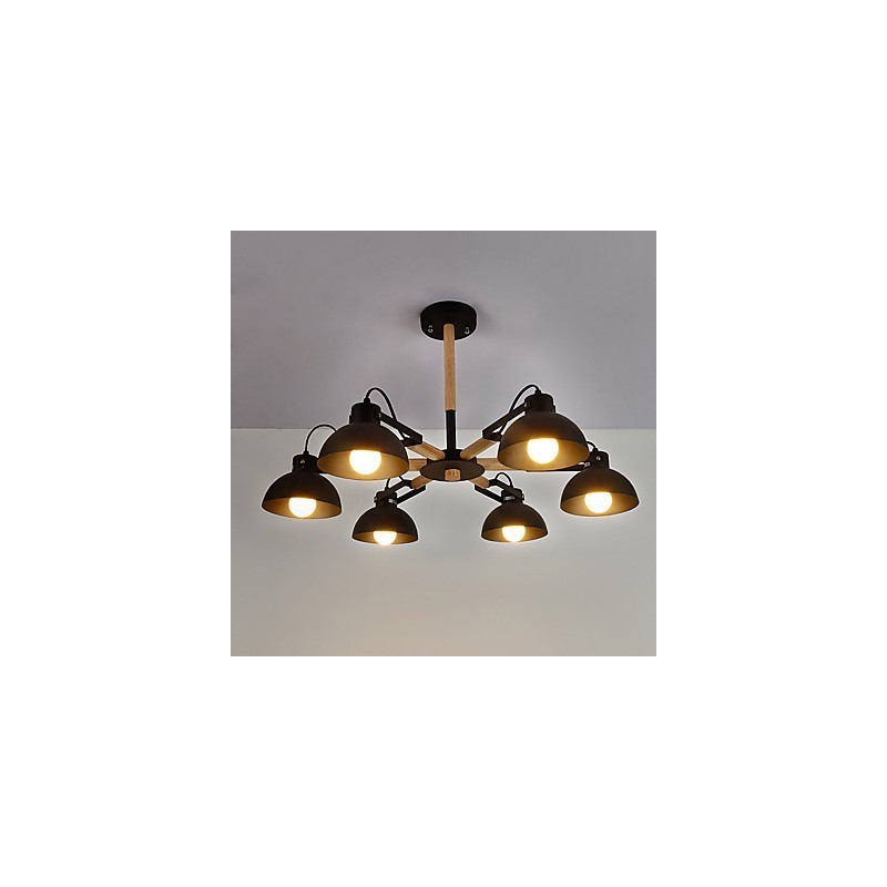 Traditional Classic Rustic Lodge Vintage Retro Painting Feature for Mini Style Metal Chandelier