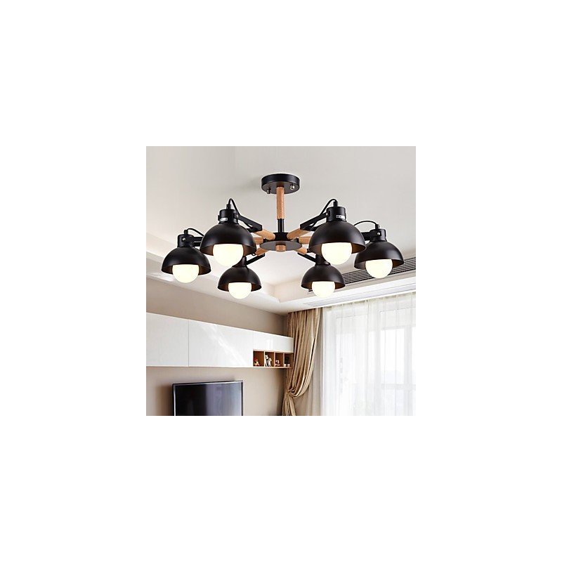 Traditional Classic Rustic Lodge Vintage Retro Painting Feature for Mini Style Metal Chandelier