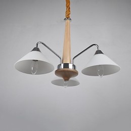 Modern Contemporary Country Electroplated Feature for Wood Bamboo Chandelier