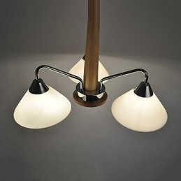 Modern Contemporary Country Electroplated Feature for Wood Bamboo Chandelier