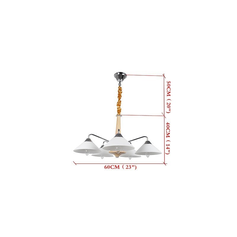 5 Light Modern Contemporary Chandelier for