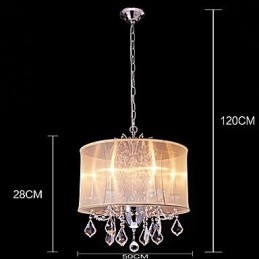 Modern Contemporary Traditional Classic Country Chrome Feature for Crystal Mini Style Designers Metal Chandelier
