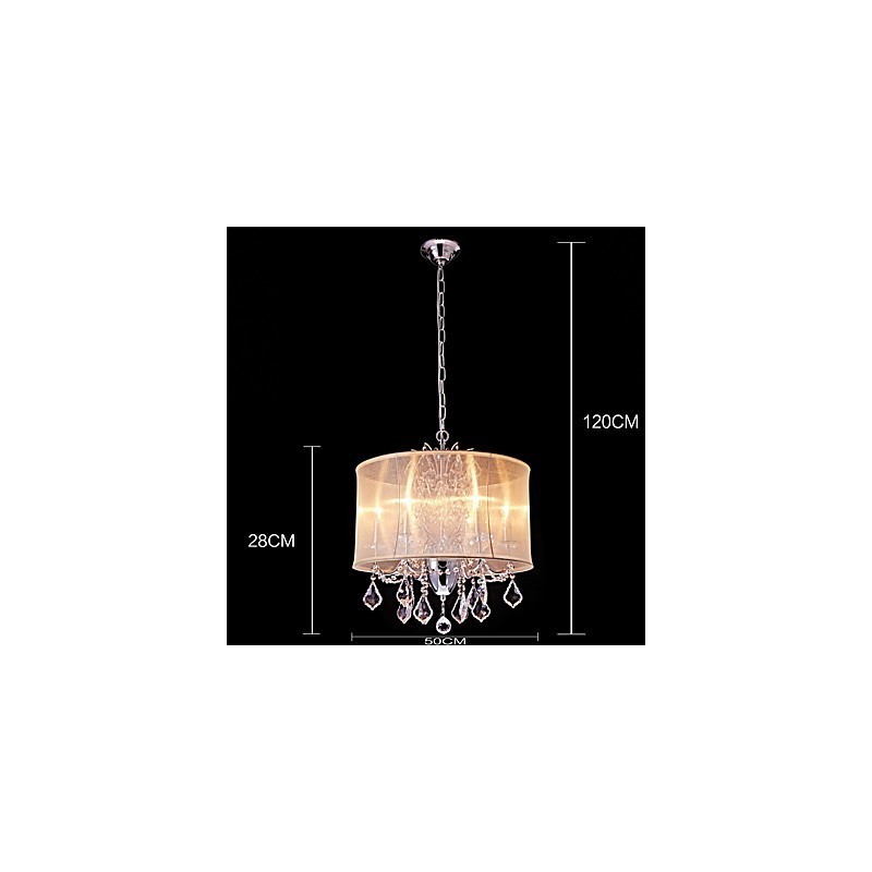Modern Contemporary Traditional Classic Country Chrome Feature for Crystal Mini Style Designers Metal Chandelier