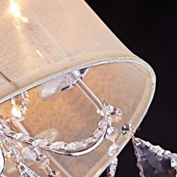 Modern Contemporary Traditional Classic Country Chrome Feature for Crystal Mini Style Designers Metal Chandelier