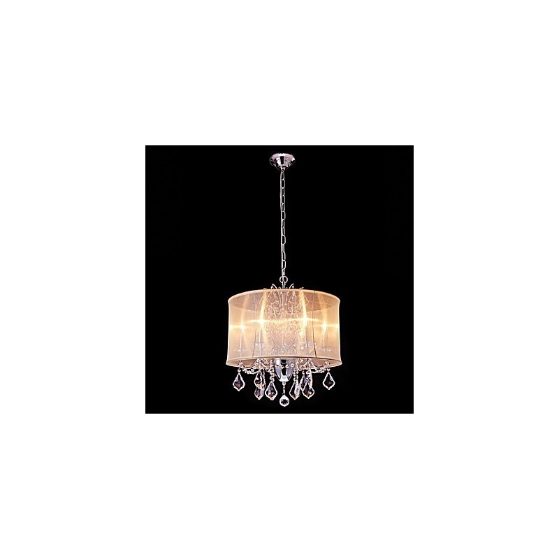 Modern Contemporary Traditional Classic Country Chrome Feature for Crystal Mini Style Designers Metal Chandelier