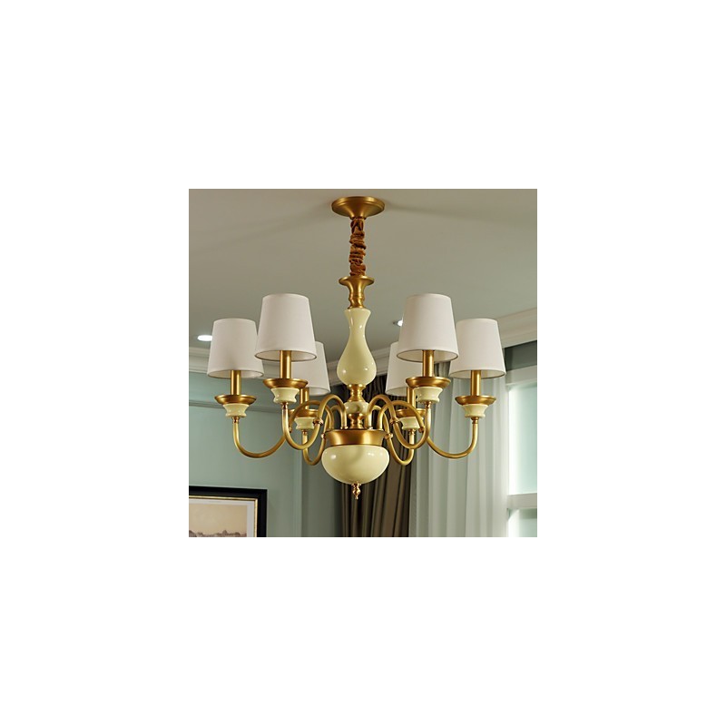 All Copper Chandelier Jade Decorative Chandelier D