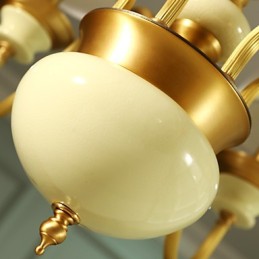 All Copper Chandelier Jade Decorative Chandelier D