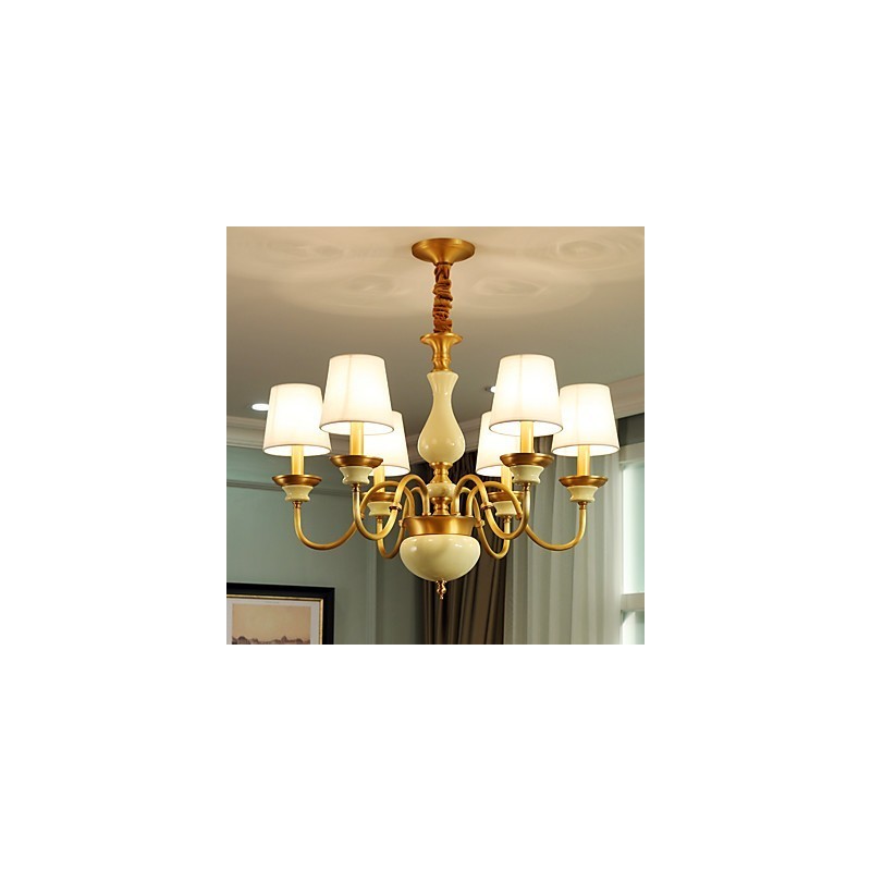 All Copper Chandelier Jade Decorative Chandelier D
