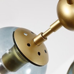 Fifteen Light Post Modern Europe Style Modo Metal Glass Pendant Lamp the Foyer Decorate Industrial Chandelier Lamp