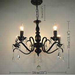 Novelty Lightings European Style Wrought Iron Lamp Originality Individuality Decoration Candle Lamp Chandelier