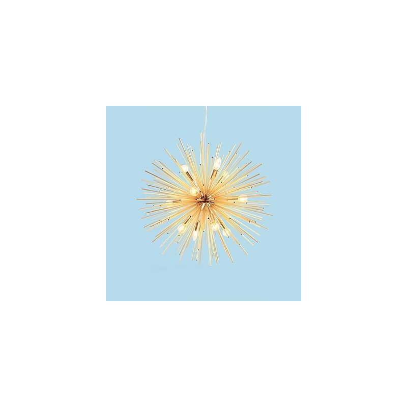 Retro Imitation Copper Creative line 10 Lights