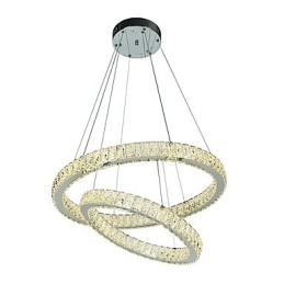Indoor Crystal Chandelier Modern Pendant Light Ceiling Light Dimmable Lighting Lamp with Remote Control