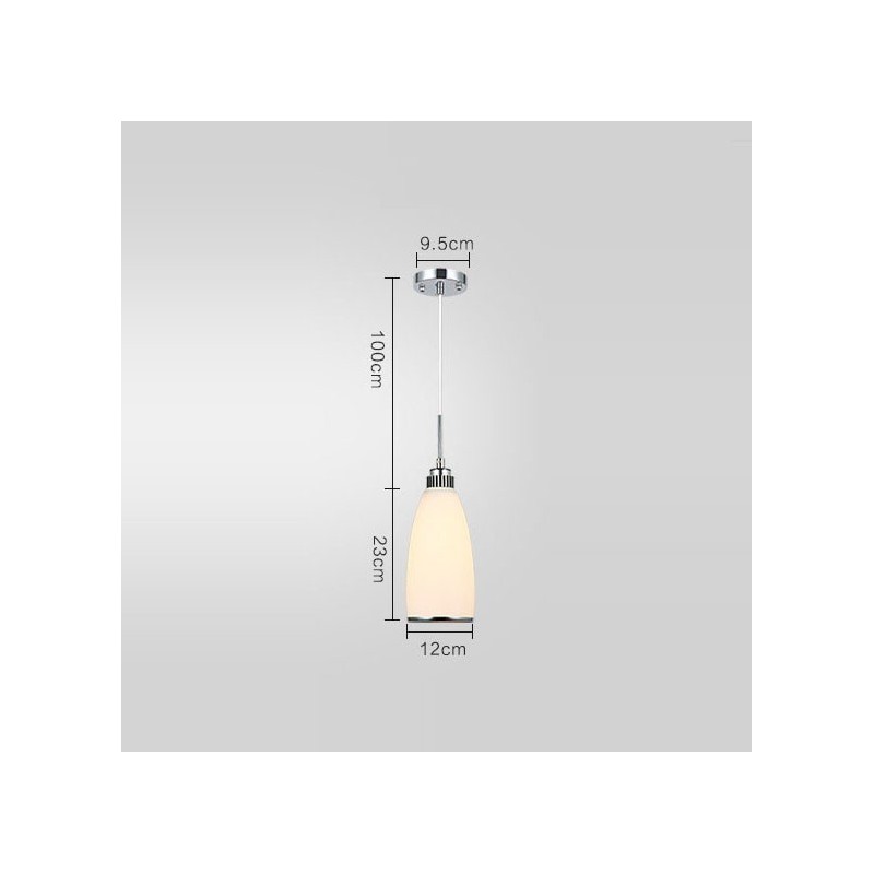 1 Light Modern Contemporary Integrated Metal Pendant Light