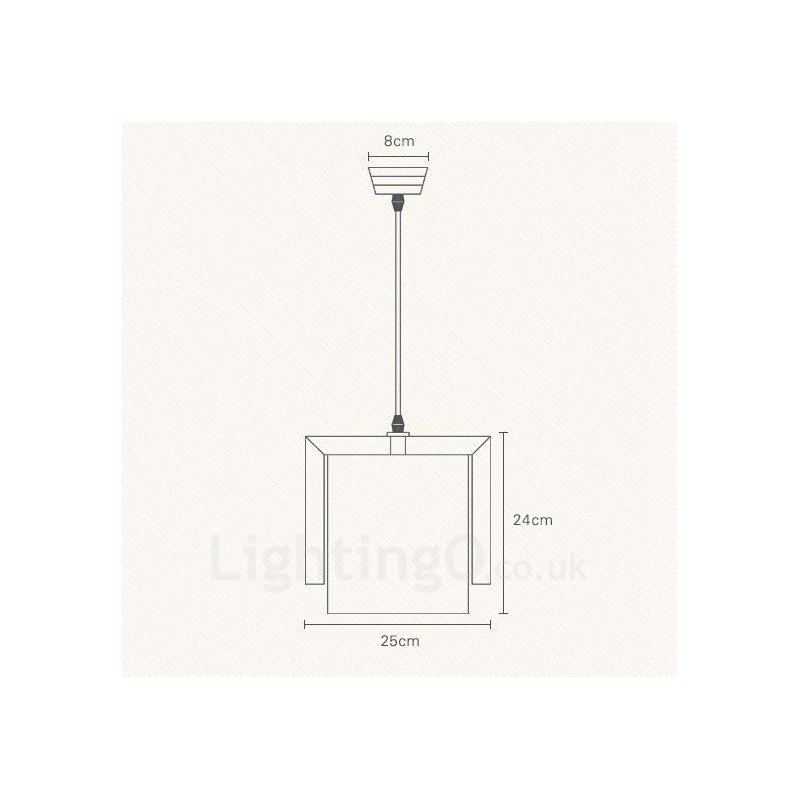 1 Light Wood Modern Contemporary Nordic style Pendant Light with Fabric Shade