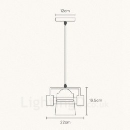 1 Light Wood Modern Contemporary Nordic style Pendant Light with Fabric Shade