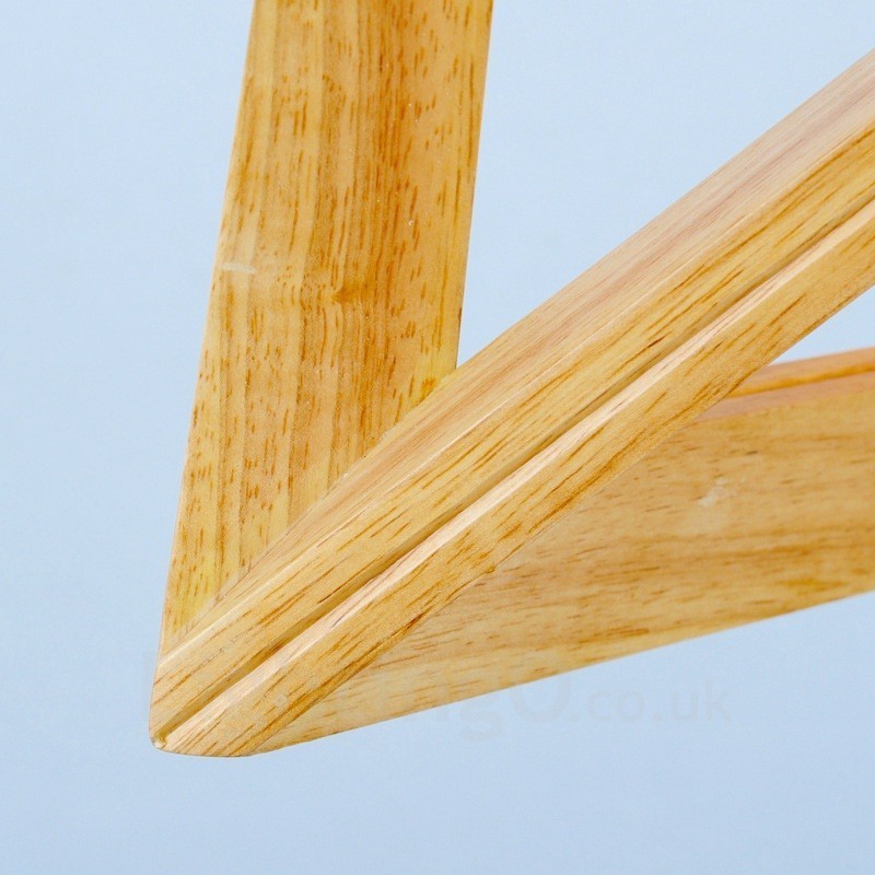 1 Light Wood Modern Contemporary Pendant Light with Wood Shade