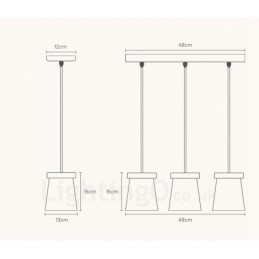 1 Light Wood Modern Contemporary Nordic style Pendant Light with Iron Shade