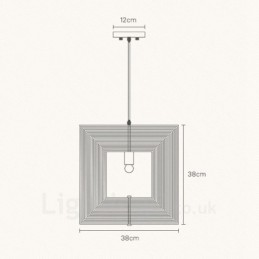 1 Light Wood Modern Contemporary Nordic style Pendant Light with Wood Shade